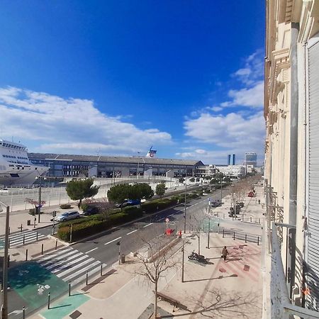 Spacieux Et Lumineux Appartement Vue Mer Joliette Marseille Eksteriør bilde